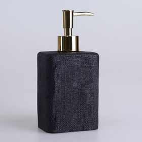 Selim Linen Siyah Sıvı Sabunluk
