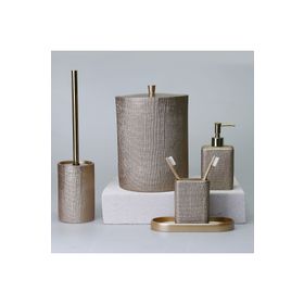 Selim Linen Vizon Banyo Seti