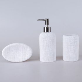 Selim Natural 3 Parça Beyaz Banyo Seti