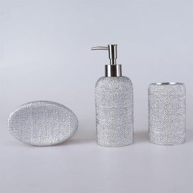 Selim Natural 3 Parça Gümüş Banyo Seti