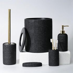 Selim Natural Siyah Banyo Seti