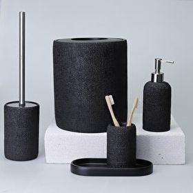 Selim Natural Siyah Banyo Seti