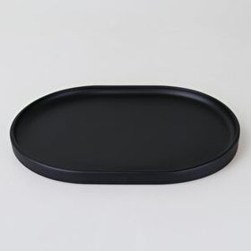 Selim Victoria Büyük Siyah Oval Tepsi
