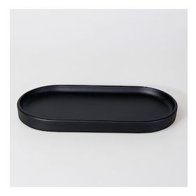 Selim Victoria Küçük Siyah Oval Tepsi
