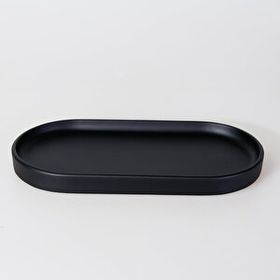 Selim Victoria Küçük Siyah Oval Tepsi