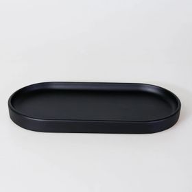 Selim Victoria Küçük Siyah Oval Tepsi