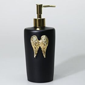Selim Wings Altın Sıvı Sabunluk Siyah