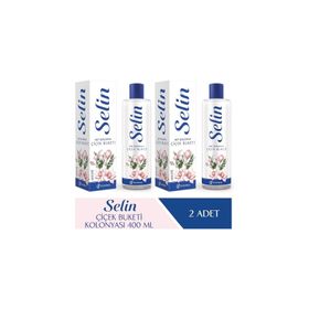 Selin 2×400 ml Parfümlü Çiçek Buketi Kolonya