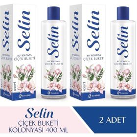 Selin 2×400 ml Parfümlü Çiçek Buketi Kolonya