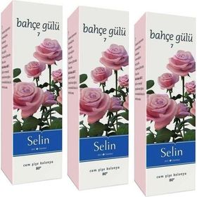 Selin 3x180 ml Bahçe Gülü Parfümlü Kolonya
