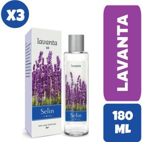 Selin 3x180 ml Lavanta Kolonya