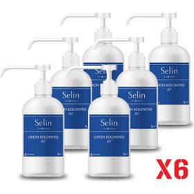 Selin 6x1 lt Pompalı Limon Kolonyası