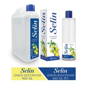 Selin 80 Derece 900 ml + 400 ml Pet Şişe Limon Kolonyası