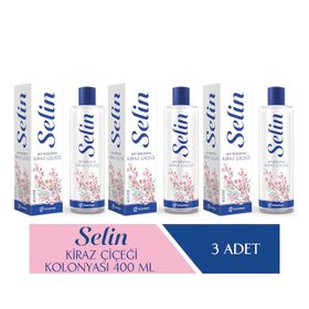 Selin Kiraz Çiçeği 3x400 ML Kolonya