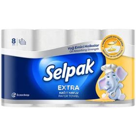 Selpak Extra Yağ Emici 8'li Kağıt Havlu