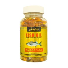Selpiar Omega 3-6-9 1000 mg 200 Kapsül Balık Yağı