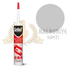 Selsil 280 ml Alüminyum Gri Silikon