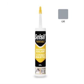 Selsil 500 gr Gri Silikonize Antrasit Mastik