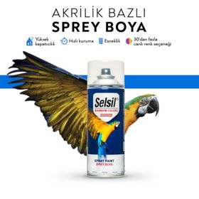 Selsil Antrasit Gri 400 ml Akrilik Bazlı Sprey Boya