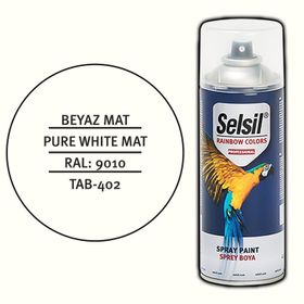 Selsil Beyaz Mat 400 ml Akrilik Bazlı Sprey Boya