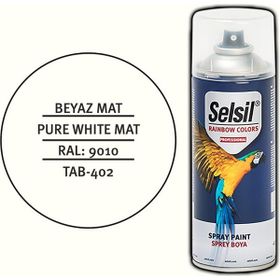 Selsil Beyaz Mat 400 ml Akrilik Bazlı Sprey Boya