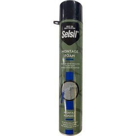 Selsil Manuel 750 ml 600 gr Montaj PU Isı ve Ses İzolasyon Köpüğü