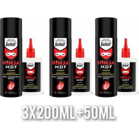 Selsil Ninja 200 ml + 50 gr 3 Adet Mdf Hızlı Yapıştırıcı