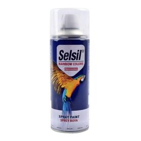 Selsil Rainbow Colors Siyah Mat Sprey Boya