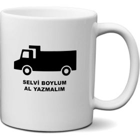 Selvi Boylum Al Yazmalım Baskılı Kupa