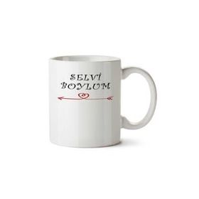 Selvi Boylum Al Yazmalım Baskılı Kupa