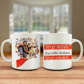 Selvi Boylum Al Yazmalım Repliği Kupa Bardak