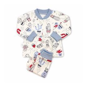 Sema Baby 0-3 Ay Mavi Sleeper Cactus Bebek Pijama Takımı