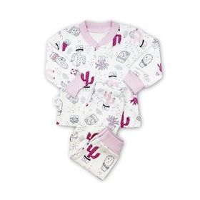 Sema Baby 3-6 Ay Pembe Sleeper Cactus Bebek Bebek Pijama Takımı