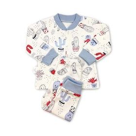 Sema Baby 6-9 Ay Mavi Sleeper Cactus Bebek Pijama Takımı
