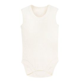 Sema Baby Beyaz 6-9 Ay Jakarlı Askılı Body