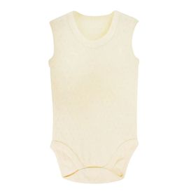 Sema Baby Krem 0-6 Ay Jakarlı Askılı Body