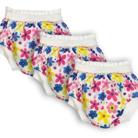 Sema Baby Lüks No:3 20-25 kg Flowers Desenli 3'lü Alıştırma Külodu