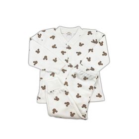 Sema Baby Mickey Mouse 0-3 Ay Ekru Bebek Pijama Takımı