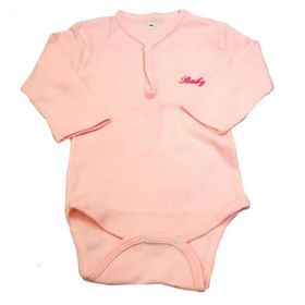 Sema Baby Pembe 6-12 Ay Yarım Kol Kaşkorse Body