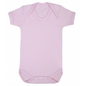 Sema Baby Yarım Kol Pembe Prematüre Penye Çıtçıtlı Badi