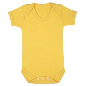 Sema Baby Yarım Kol Sarı Prematüre Çıtçıtlı Badi Penye