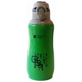 Sema Baby Yeşil Penguen Kilitli Çelik 600 ml Bebek Termosu