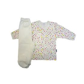 Sema Bebe Krem 0-3 Ay Bebek Pijama Takımı