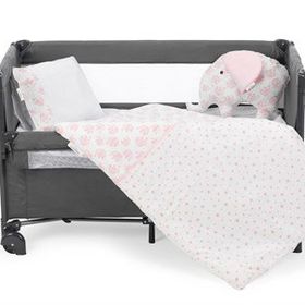 Sema Bebe Pembe Fil 6 Parça Lüks Park Yatak Bebek Uyku Seti
