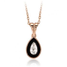 Sembol Gold 0.13 Karat Elmas Damla Tektaş Kolye