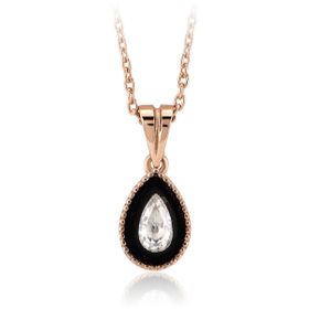 Sembol Gold 0.13 Karat Elmas Damla Tektaş Kolye