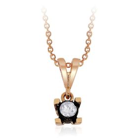 Sembol Gold 0.20 Karat Elmas Tektaş Kolye
