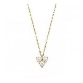 Sembol Gold 0.5 cm İncili Cemre 14 Ayar Altın Kolye