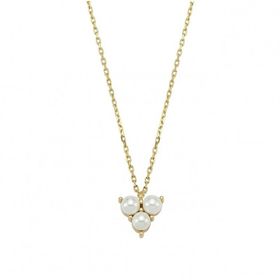 Sembol Gold 0.5 cm İncili Cemre 14 Ayar Altın Kolye