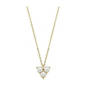 Sembol Gold 0.5 cm İncili Cemre 14 Ayar Altın Kolye